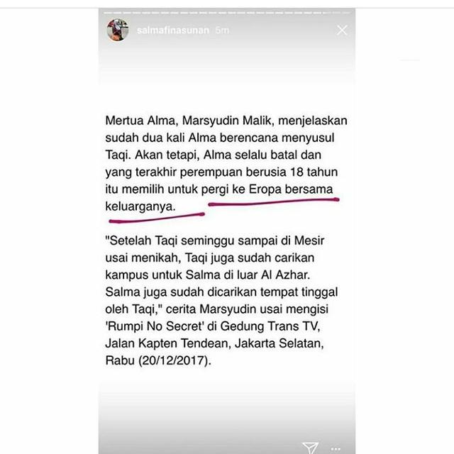 Salmafina Bongkar Aib Rumah Tangganya di Tengah Sidang Cerai, Gaya Bahasa Taqy Jadi Sorotan, Angkuh?