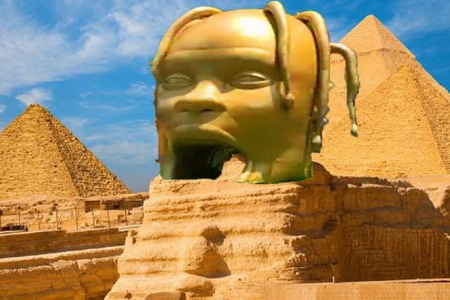 Kepalanya Dijadikan Patung Sphinx Piramida Cover Album Terbaru Suami Kendall Kepalanya Dijadikan Patung Sphinx Piramida Cover Album Terbaru Suami Kendall