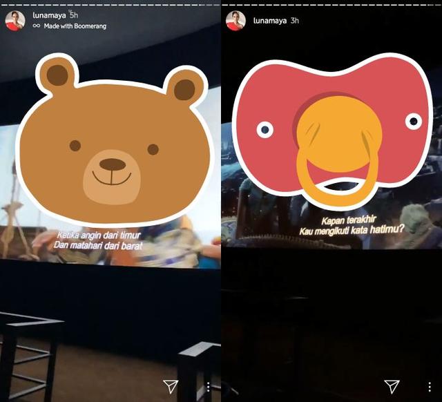 Postingan cuplikan Film Aladdin yang diposting Luna Maya di Instagram
