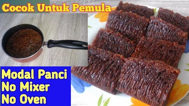 Bolu Karamel Sarang Semut No Oven No Mixer Takaran Sendok 2 Telur Anti Gagal